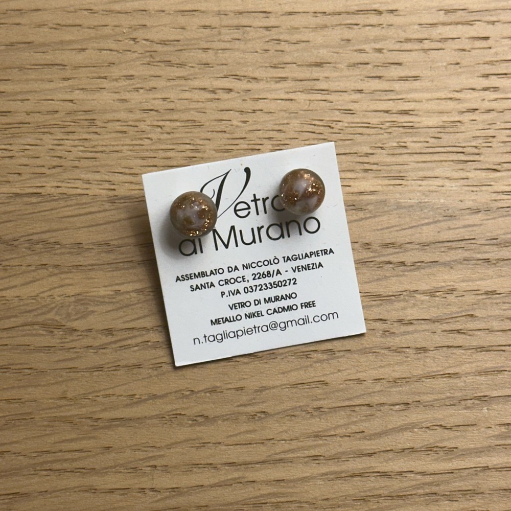 Vetro di Murano Glass Earrings from Italy